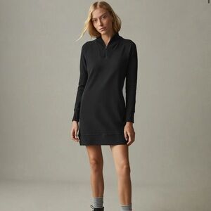 American Giant Moto Dress - Washed Navy